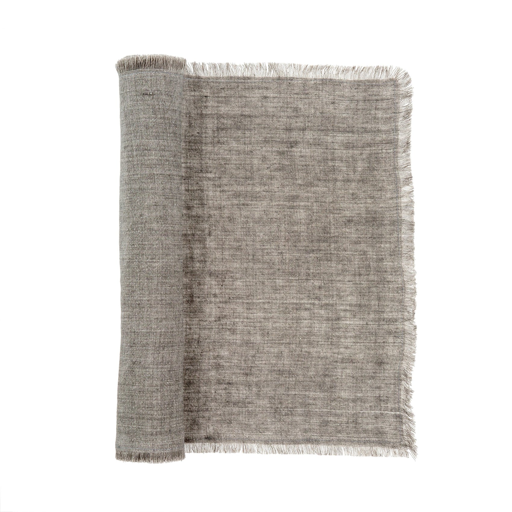 Lina Linen Runner | Warm Grey