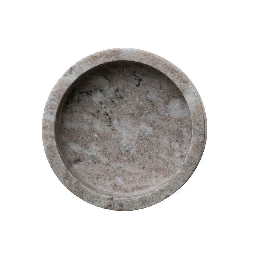 Round Marble Tray