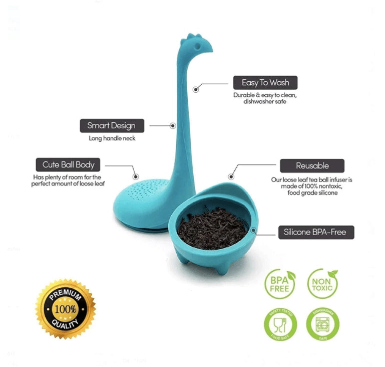 Dinosaur Tea Infuser with Long Handle