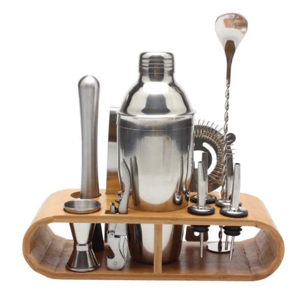 Silver Bar Cocktail Shaker Set